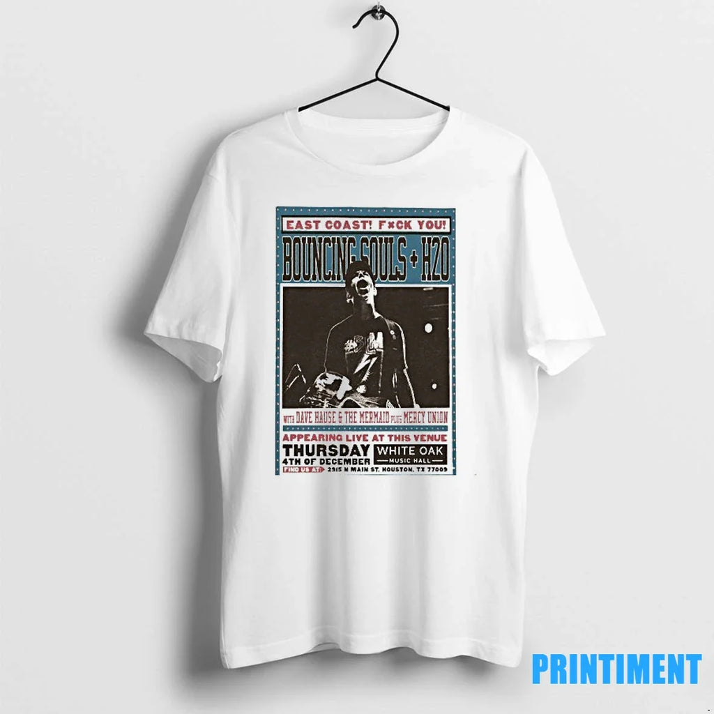 The Bouncing Souls White Oak Music Hall In Houston Tx - Adult & Kids T-Shirts, Sweatshirts & Hoodies apparel design preview 1