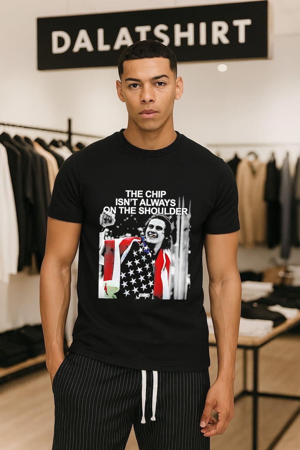 The Chip Isn't Always On Shoulder Athlete - Adult & Kids T-Shirts, Sweatshirts & Hoodies apparel design preview 1