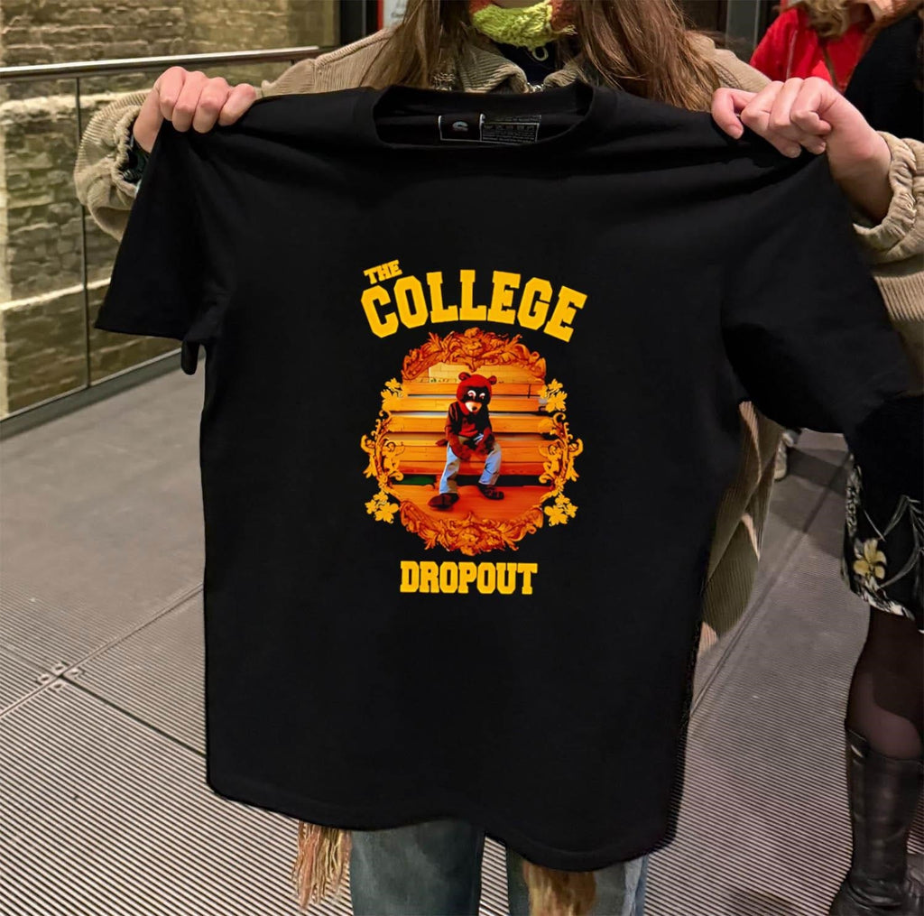 The College Dropout Bear - Adult & Kids T-Shirts, Sweatshirts & Hoodies apparel design preview 2