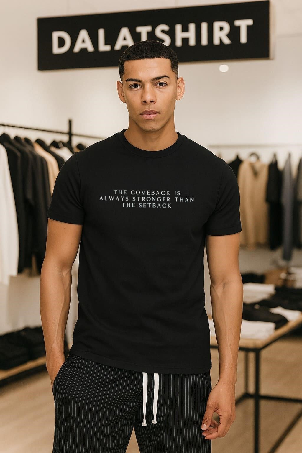 The Comeback Is Always Stronger Than Setback - Adult & Kids T-Shirts, Sweatshirts & Hoodies apparel design preview 1