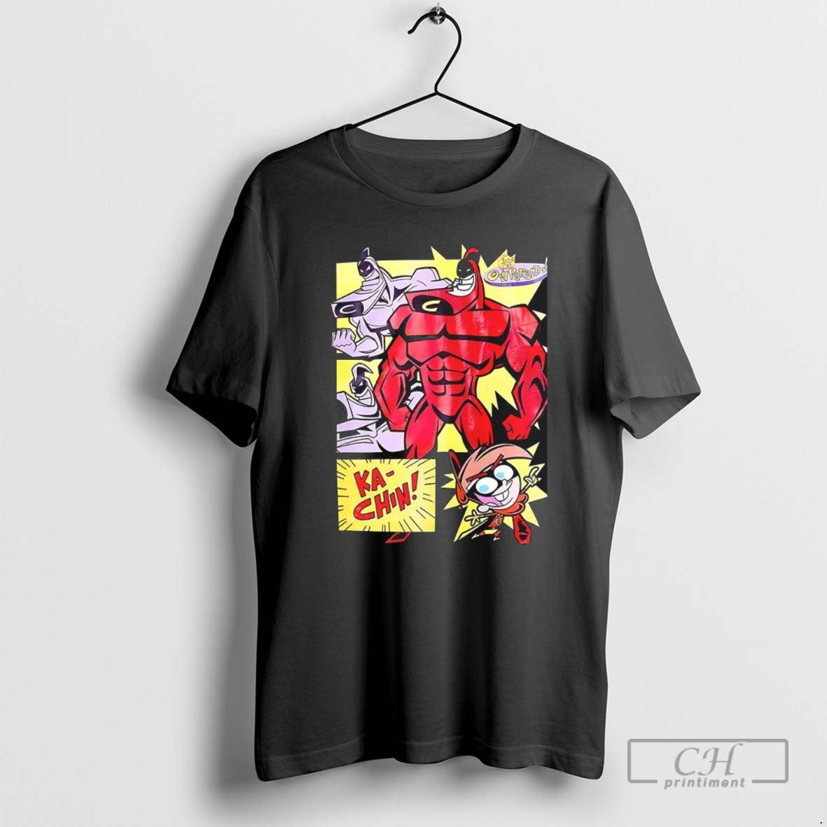 The Crimson Chin Fairly Oddparents Panels - Adult & Kids T-Shirts, Sweatshirts & Hoodies apparel design preview 1