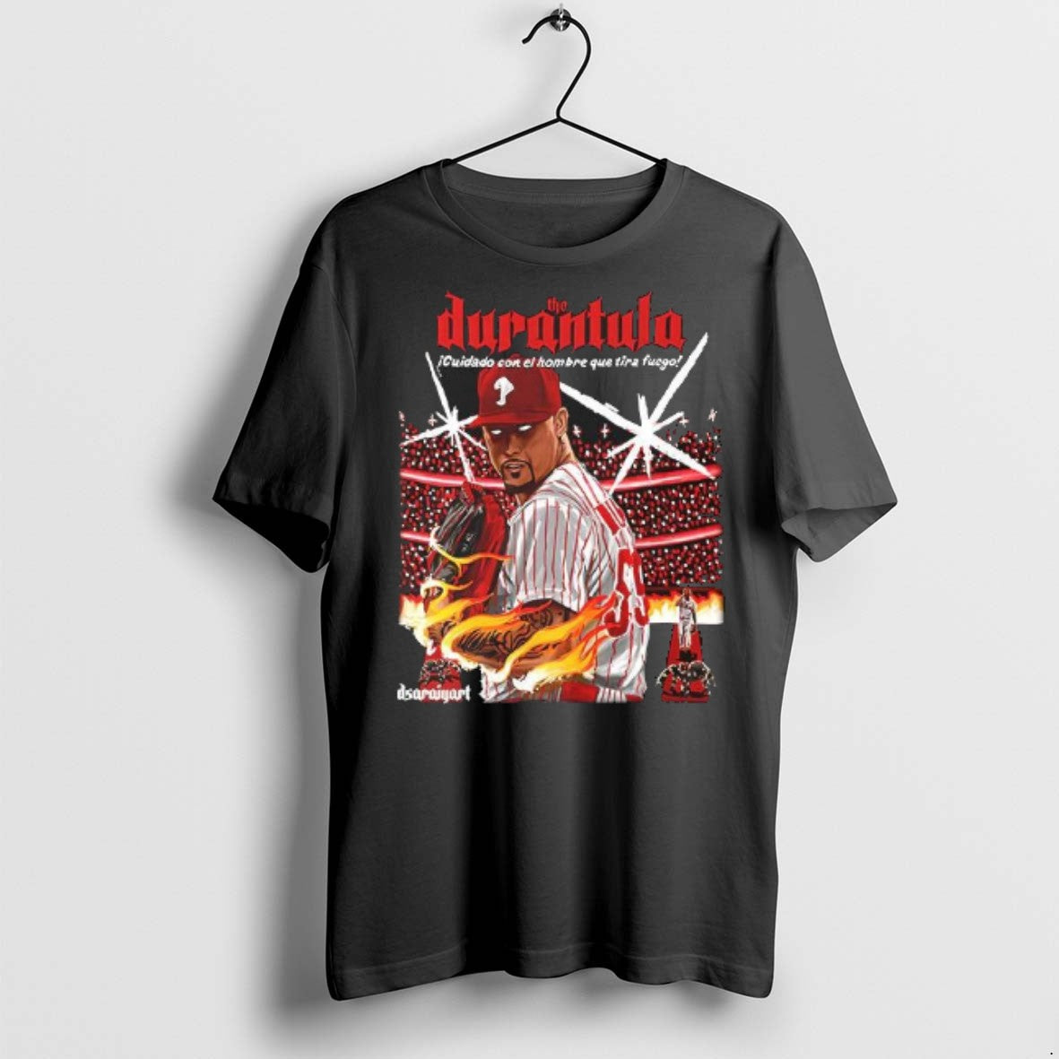 The Durantula Jhuan Duran Philadelphia Phillies - Adult & Kids T-Shirts, Sweatshirts & Hoodies apparel design preview 1