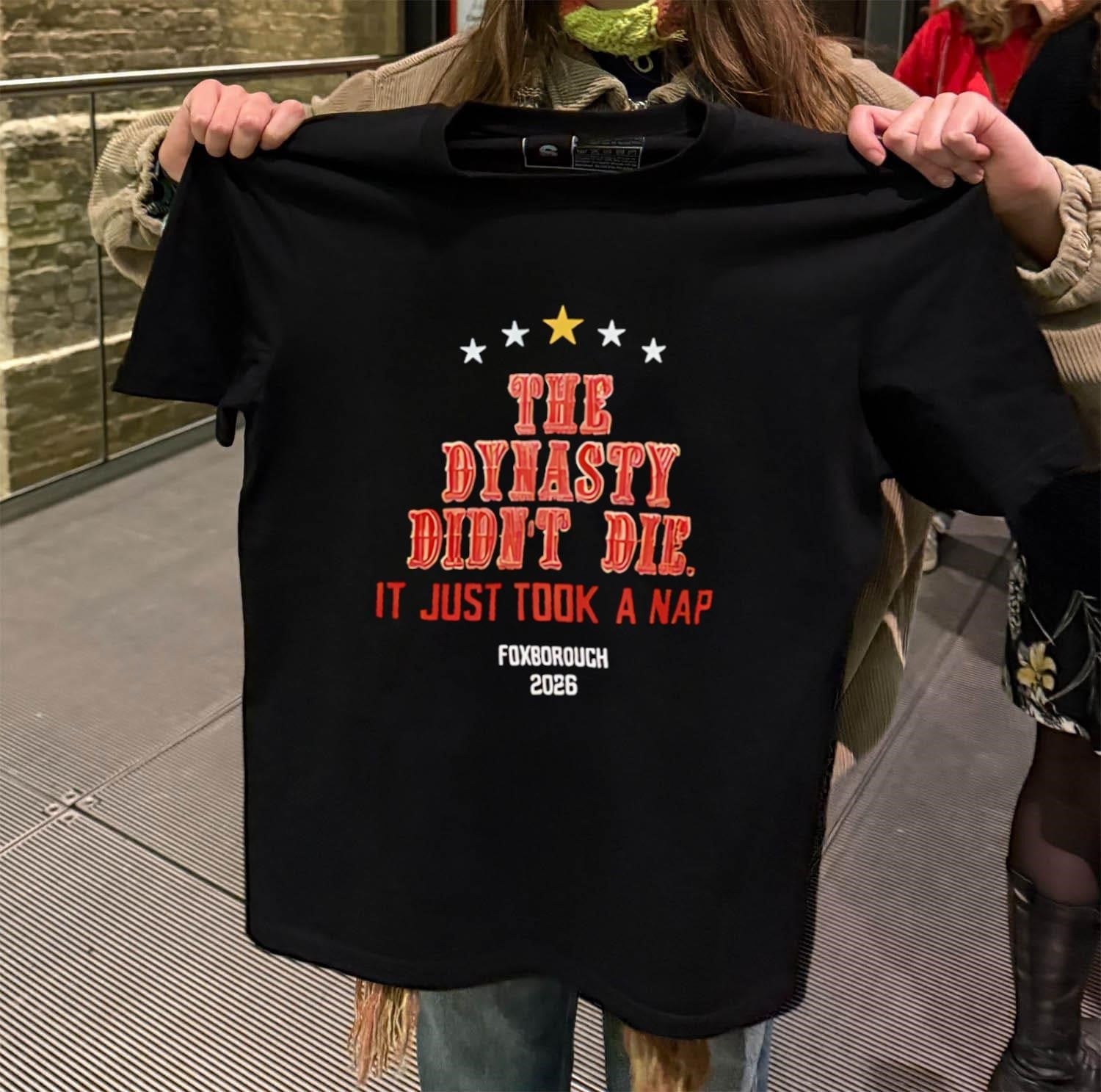 The Dynasty Didn't Die It Just Took A Nap Foxborough - Adult & Kids T-Shirts, Sweatshirts & Hoodies apparel design preview 2