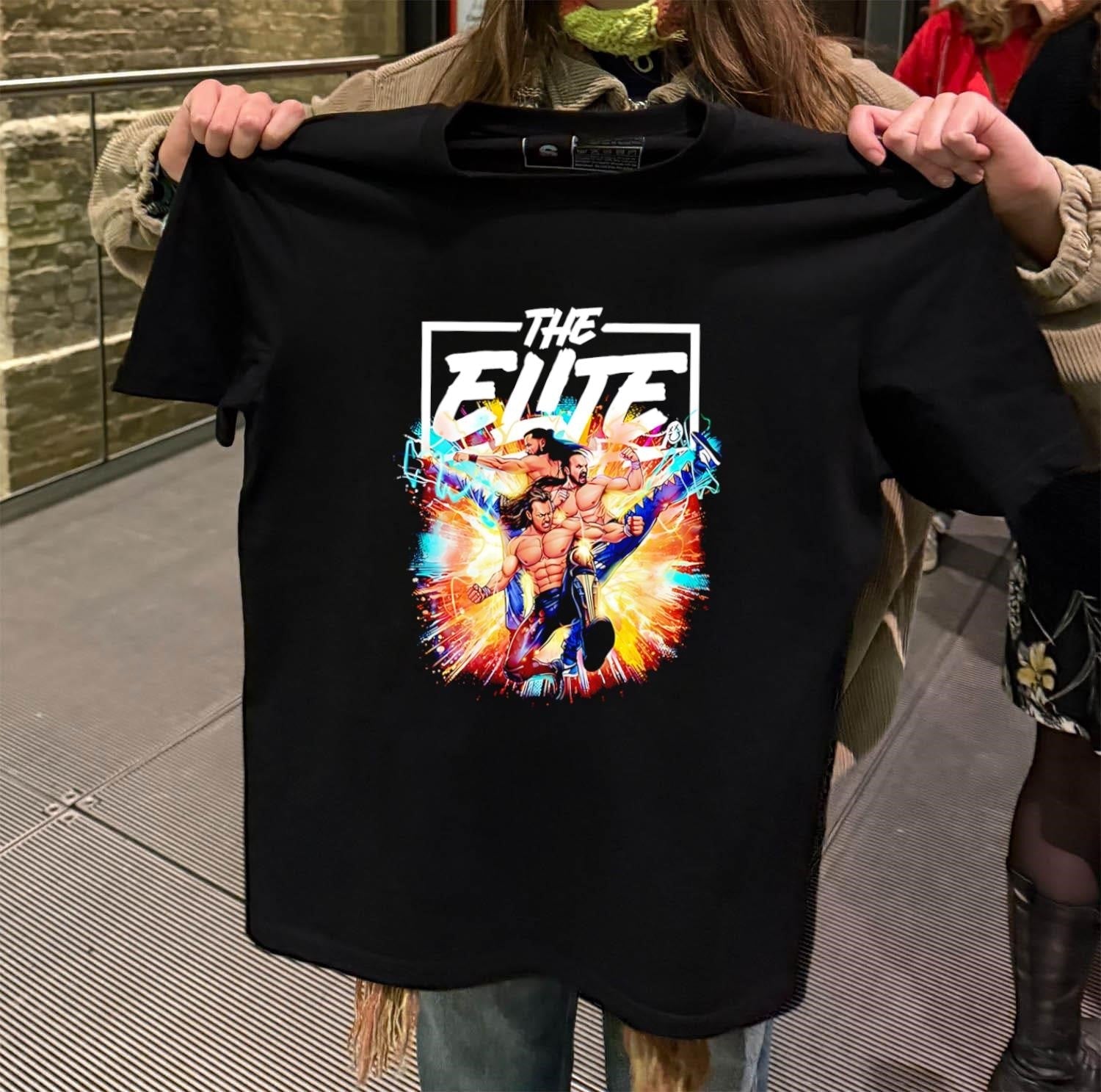 The Elite Wrestling Action Trio Kenny Omega Young - Adult & Kids T-Shirts, Sweatshirts & Hoodies apparel design preview 2
