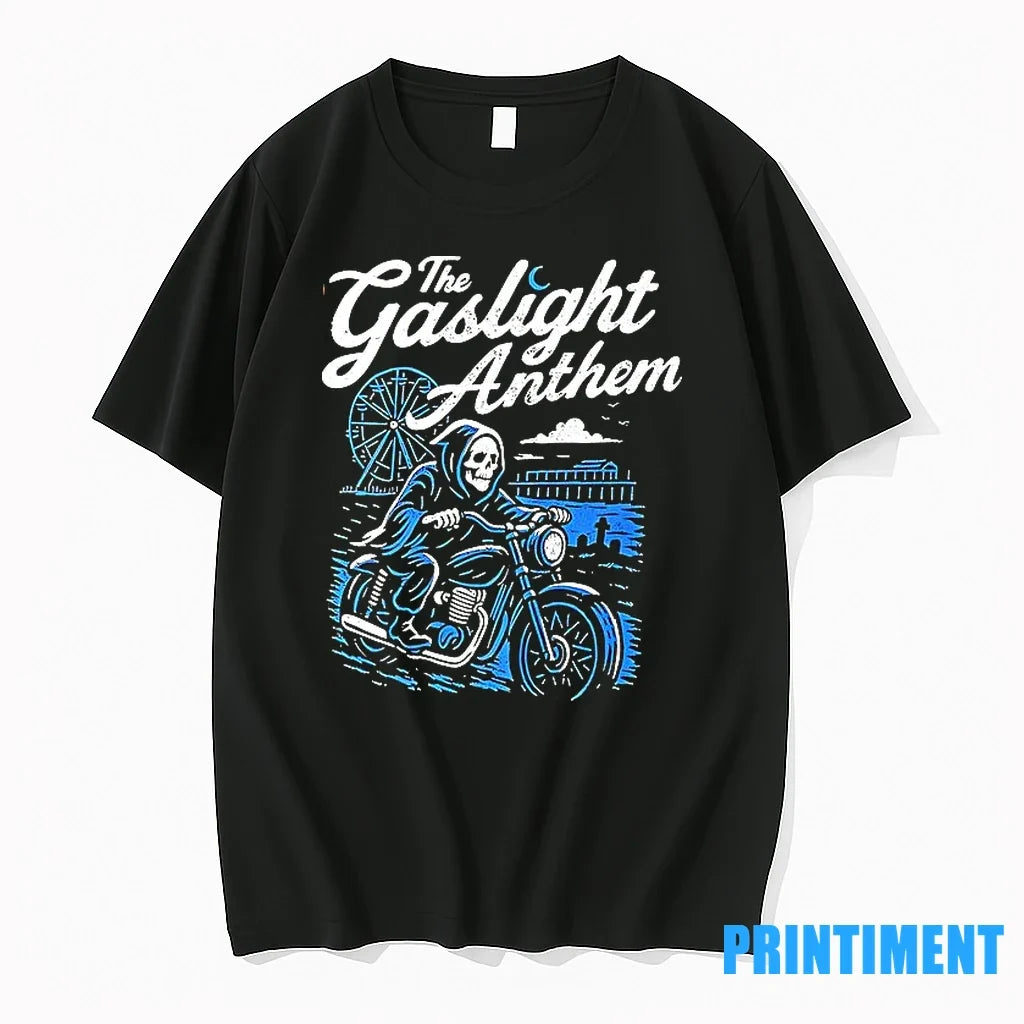 The Gaslight Anthem Grim Reaper Motorcycle Sweater - Adult & Kids T-Shirts, Sweatshirts & Hoodies apparel design preview 1