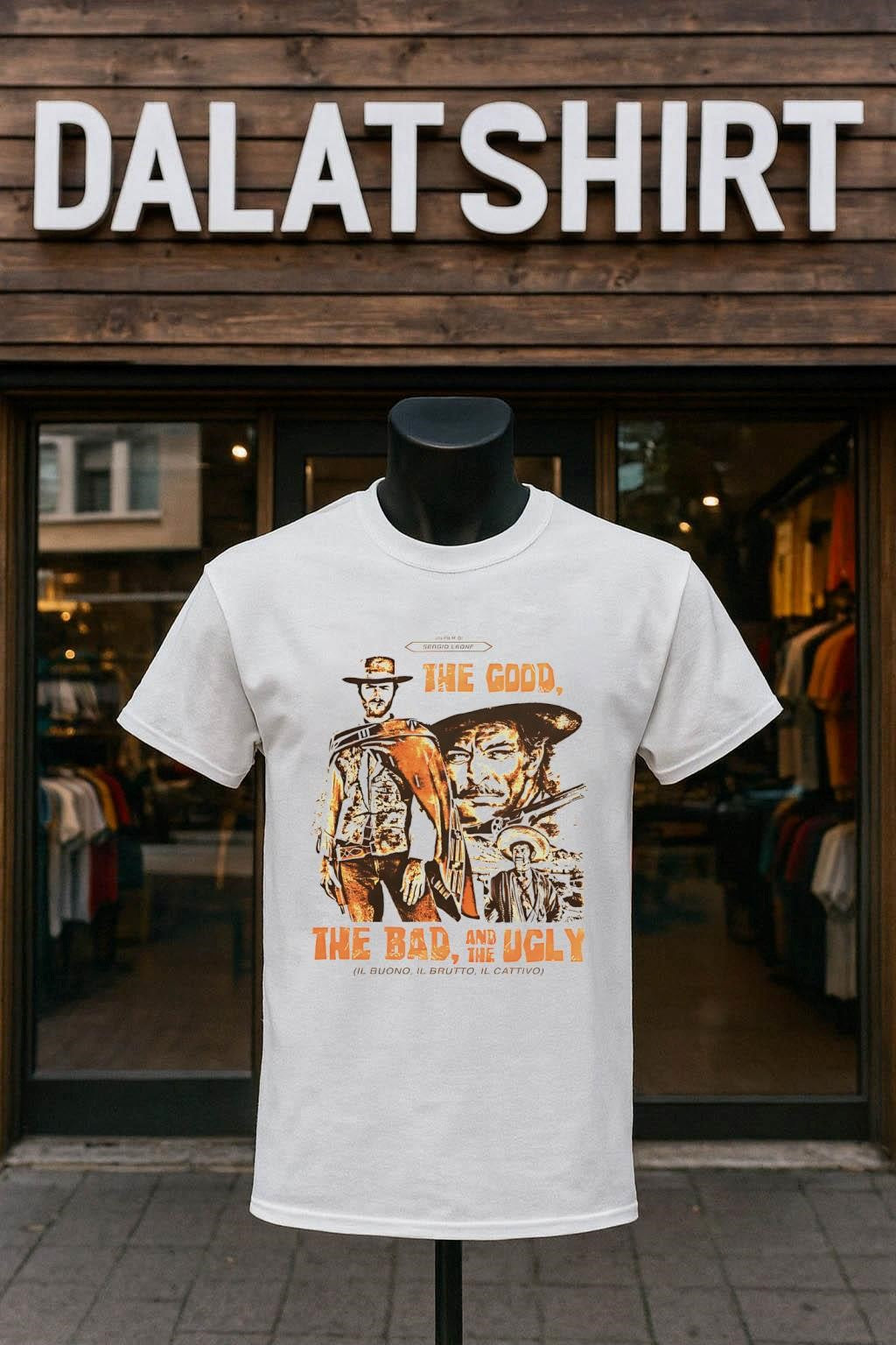 The Good Bad And Ugly Sergio Leone Movie - Adult & Kids T-Shirts, Sweatshirts & Hoodies apparel design preview 1