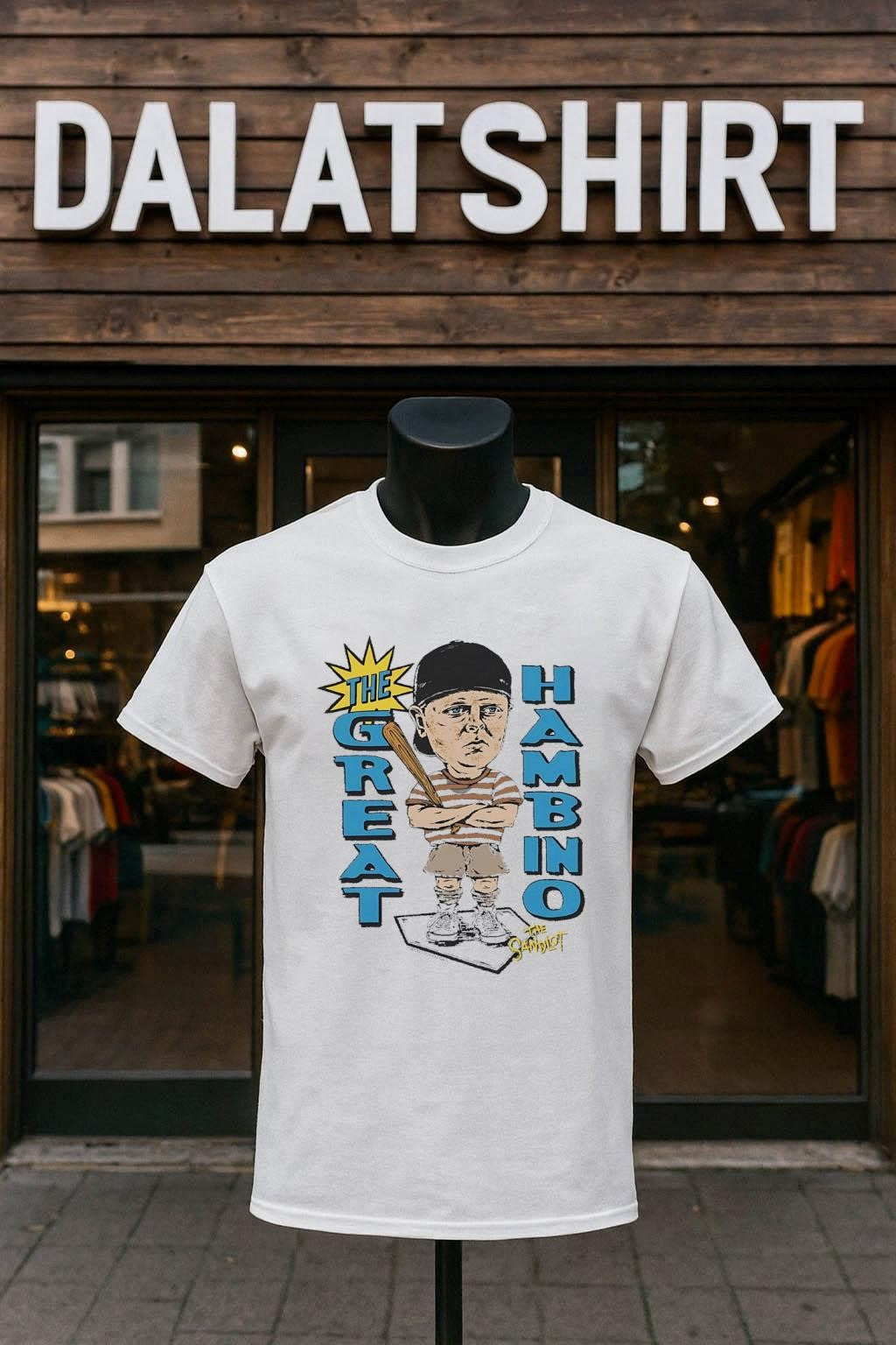 The Great Hambino Sandlot Character Graphic - Adult & Kids T-Shirts, Sweatshirts & Hoodies apparel design preview 1