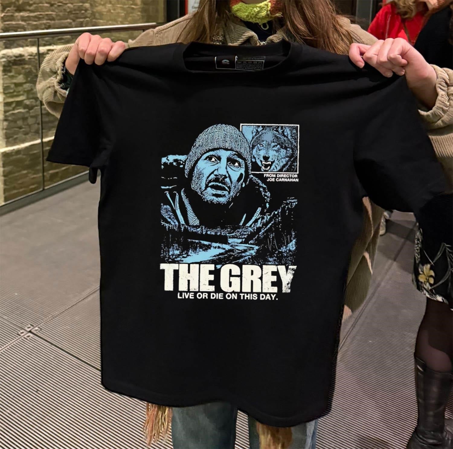 The Grey Live Or Die On This Day Joe Carnahan Wolf - Adult & Kids T-Shirts, Sweatshirts & Hoodies apparel design preview 2