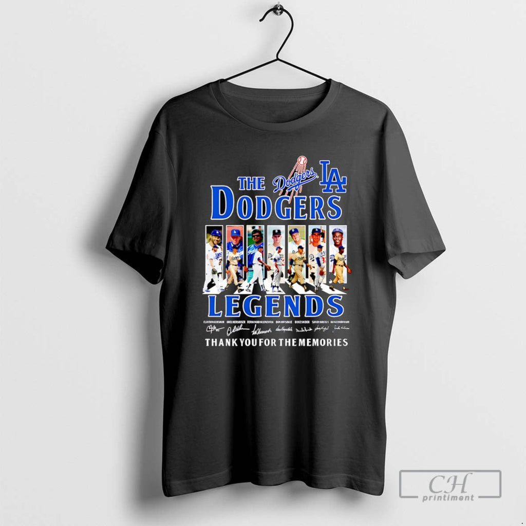 The La Dodgers Legends Thank You For Memories - Adult & Kids T-Shirts, Sweatshirts & Hoodies apparel design preview 1