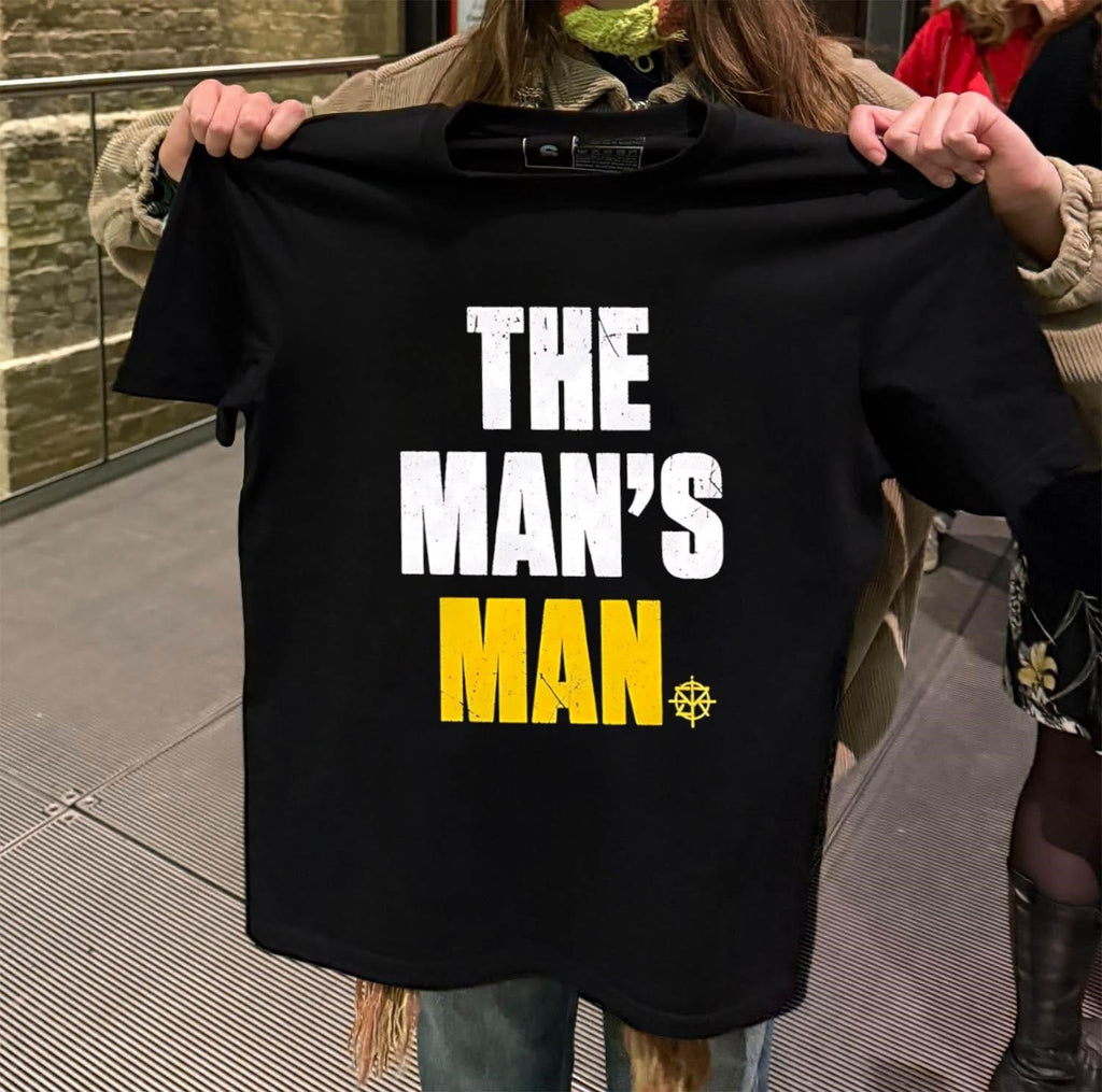 The Man's Man Seth Rollins yellow text logo - Adult & Kids T-Shirts, Sweatshirts & Hoodies apparel design preview 2