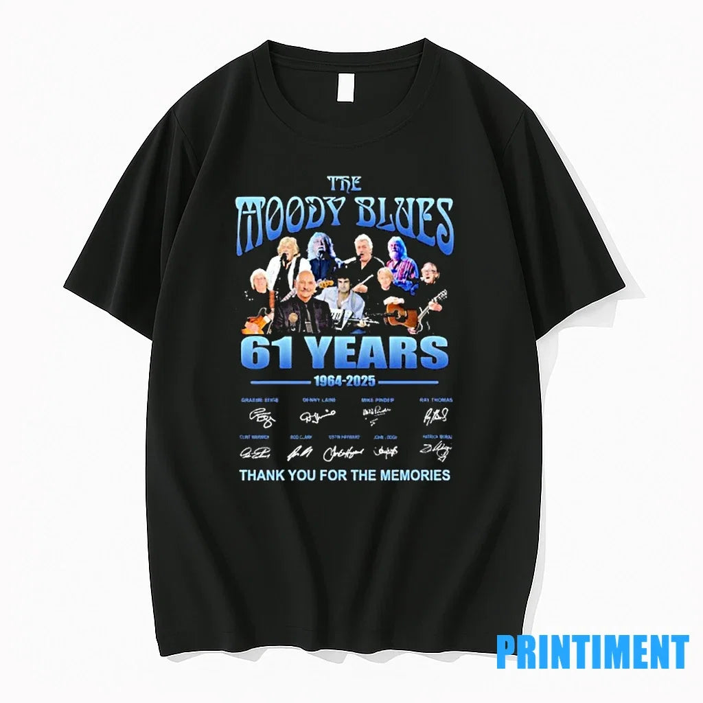 The Moody Blues 61 Years 1964 2025 Thank You For - Adult & Kids T-Shirts, Sweatshirts & Hoodies apparel design preview 1
