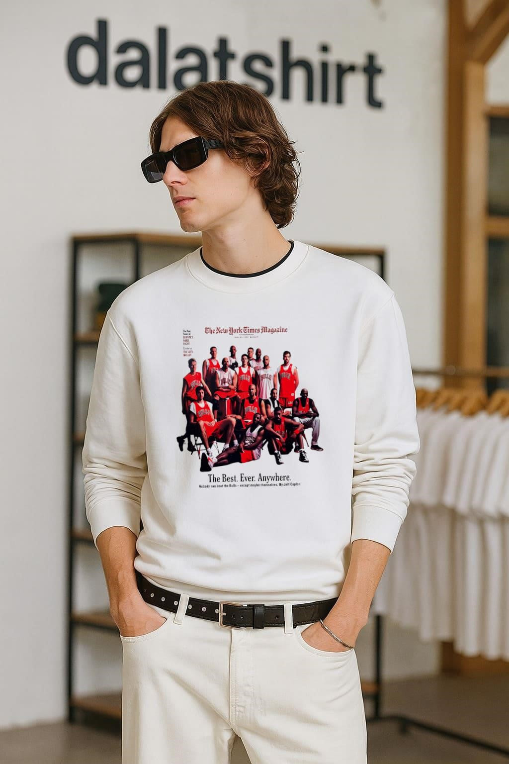 The New York Times Magazine Chicago Bulls Team - Adult & Kids T-Shirts, Sweatshirts & Hoodies apparel design preview 2
