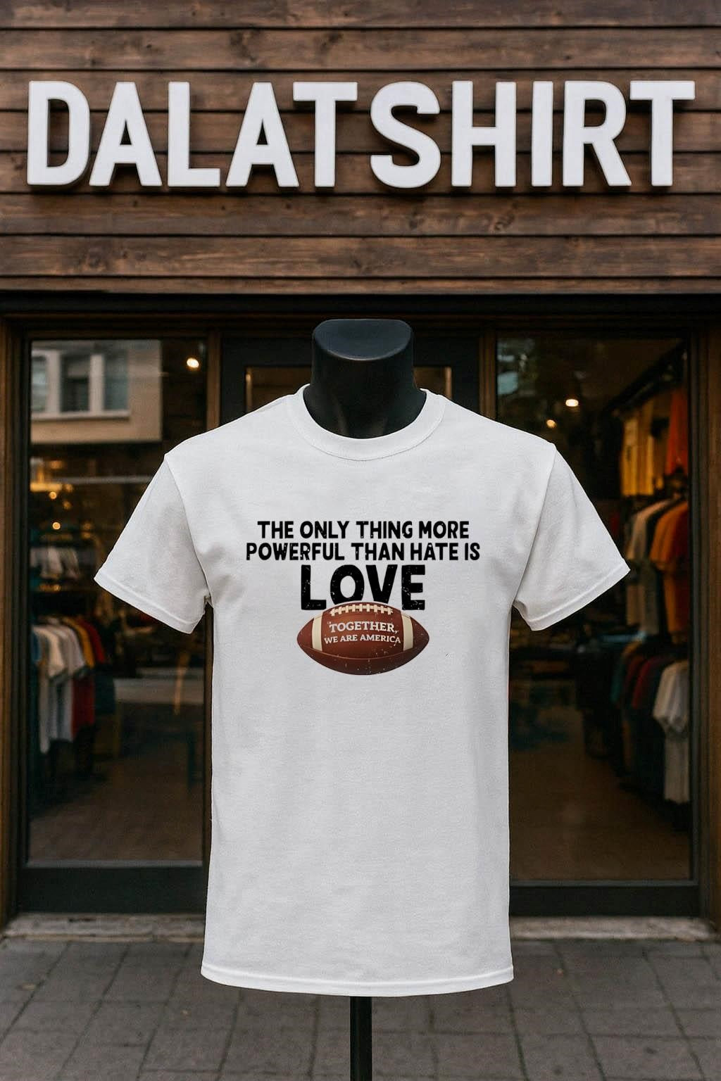 The Only Thing More Powerful Than Hate Is Love - Adult & Kids T-Shirts, Sweatshirts & Hoodies apparel design preview 1