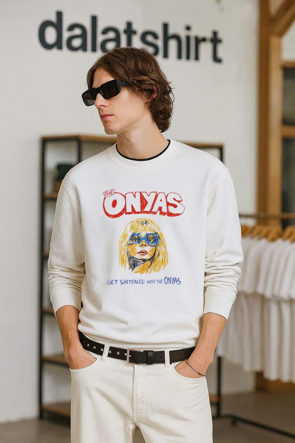 The Onyas Get Shitfaced With Band - Adult & Kids T-Shirts, Sweatshirts & Hoodies apparel design preview 2