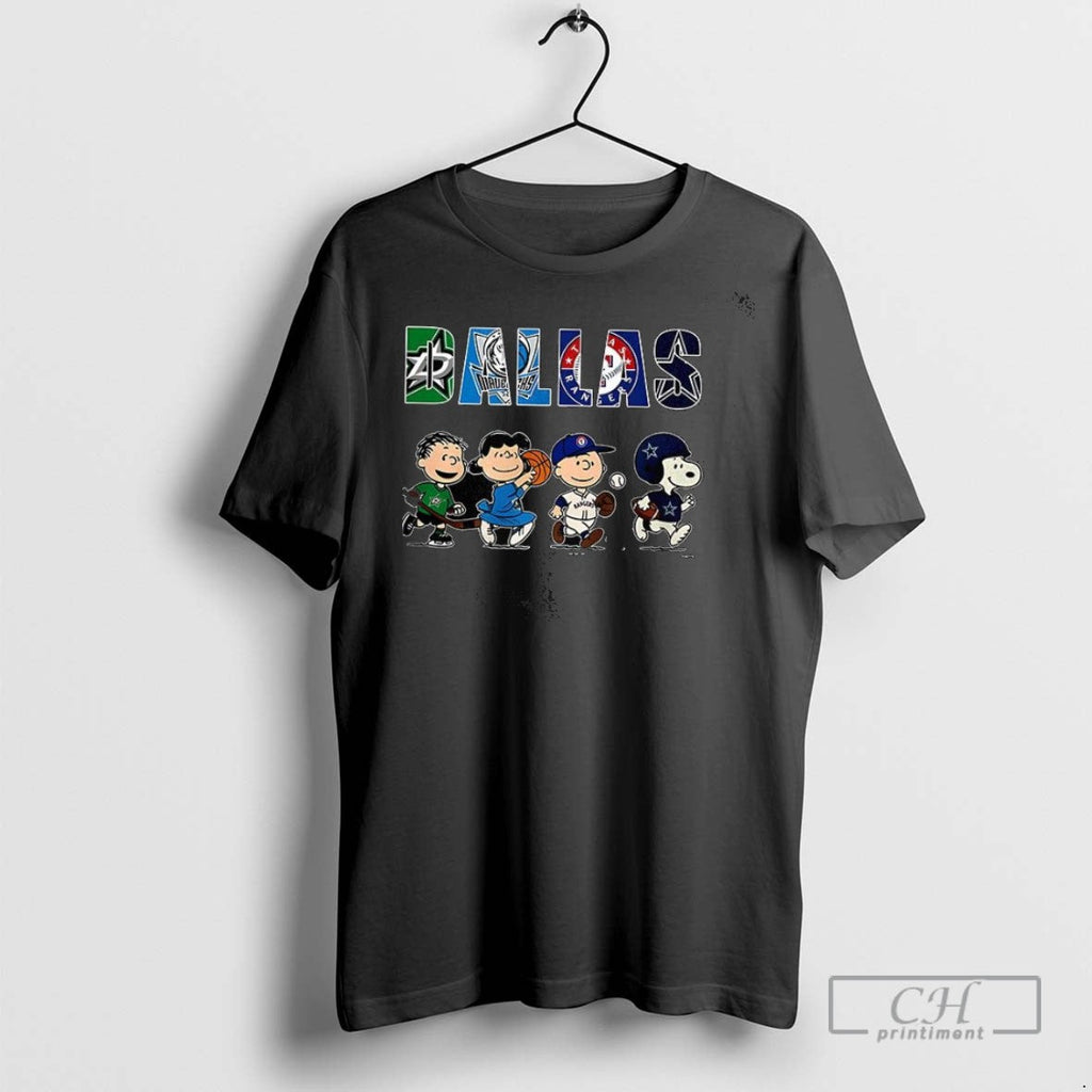 The Peanuts Show Fan Dallas Sports - Adult & Kids T-Shirts, Sweatshirts & Hoodies apparel design preview 1