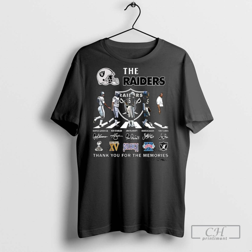 The Raiders Legend Thank You For Memories Signature - Adult & Kids T-Shirts, Sweatshirts & Hoodies apparel design preview 1