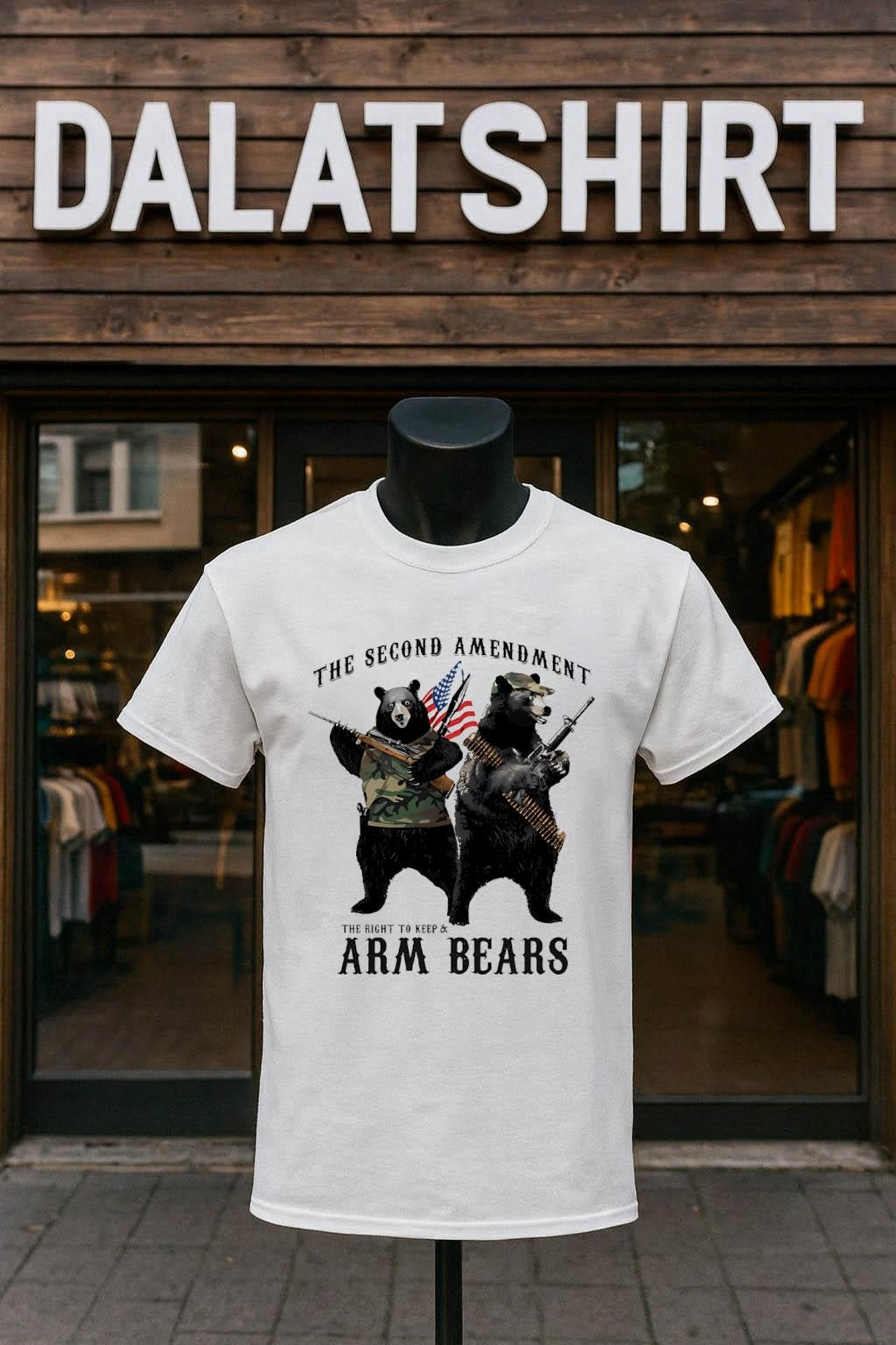 The Second Amendment Right To Keep And Arm Bears - Adult & Kids T-Shirts, Sweatshirts & Hoodies apparel design preview 1