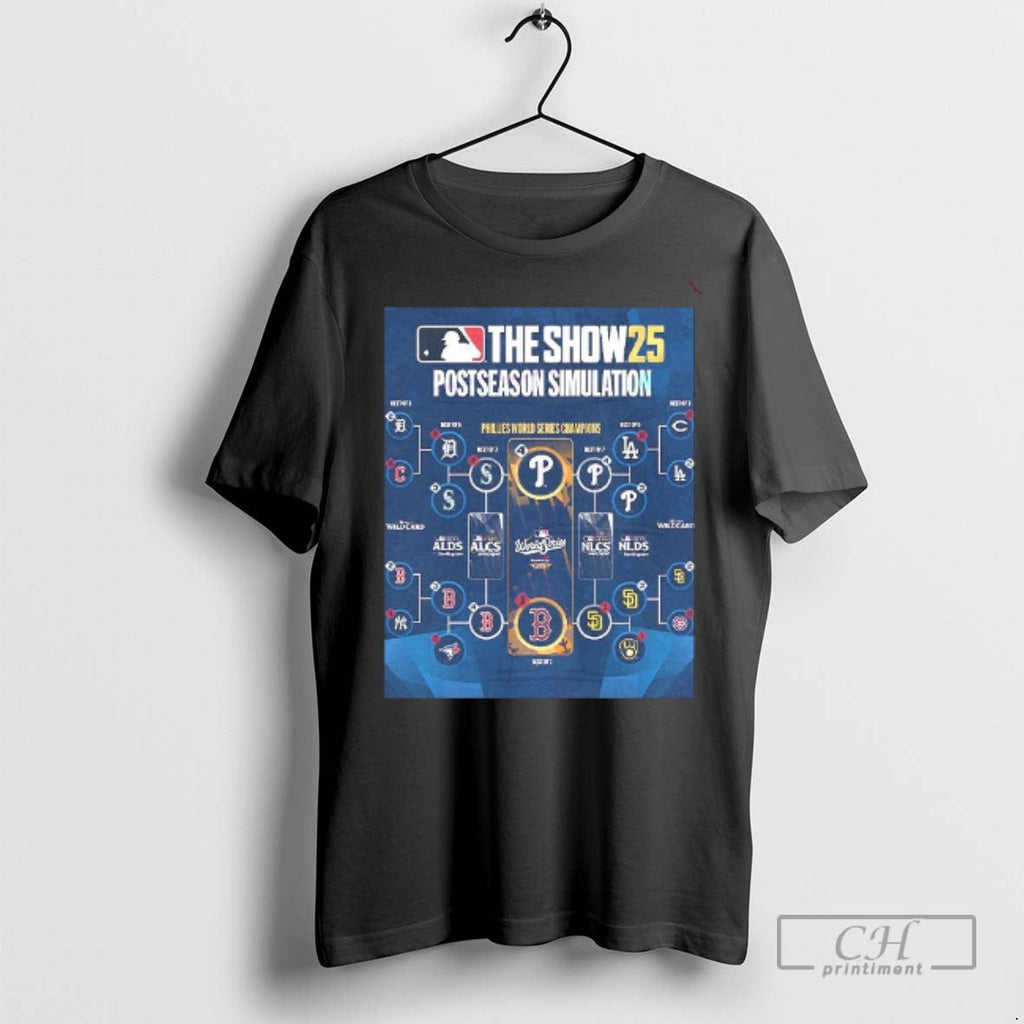 The Show 25 Postseason Simulation Phillies World - Adult & Kids T-Shirts, Sweatshirts & Hoodies apparel design preview 1