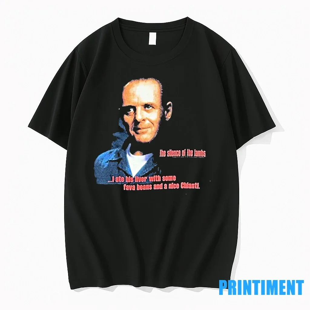The Silence Of Lambs I Ate His Liver With Some Fava - Adult & Kids T-Shirts, Sweatshirts & Hoodies apparel design preview 1