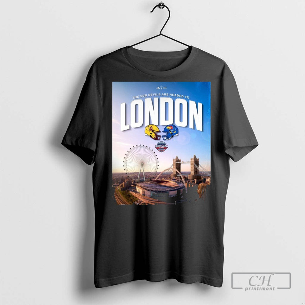 The Sun Devils Are Headed To London Arizona State Vs - Adult & Kids T-Shirts, Sweatshirts & Hoodies apparel design preview 1