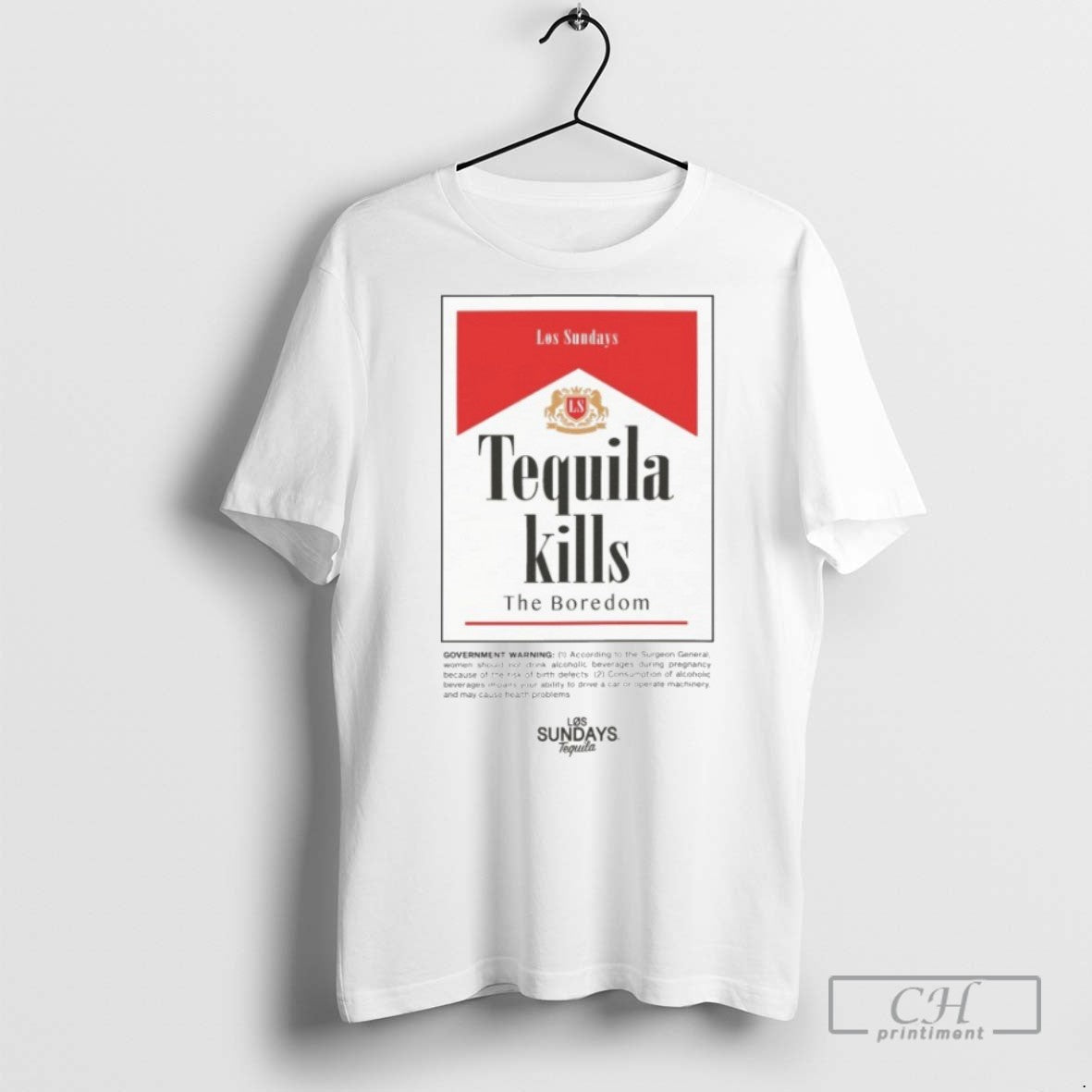 The Tequila Kills Boredom Two Los Sundays - Adult & Kids T-Shirts, Sweatshirts & Hoodies apparel design preview 1