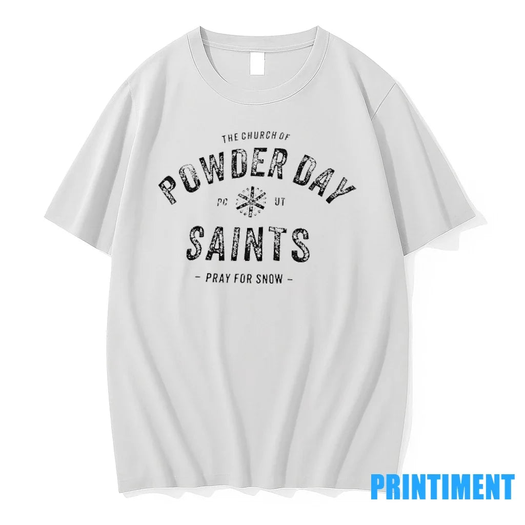 The Church Of Powder Day Saints Pray For Snow Sweater - Adult & Kids T-Shirts, Sweatshirts & Hoodies apparel design preview 1