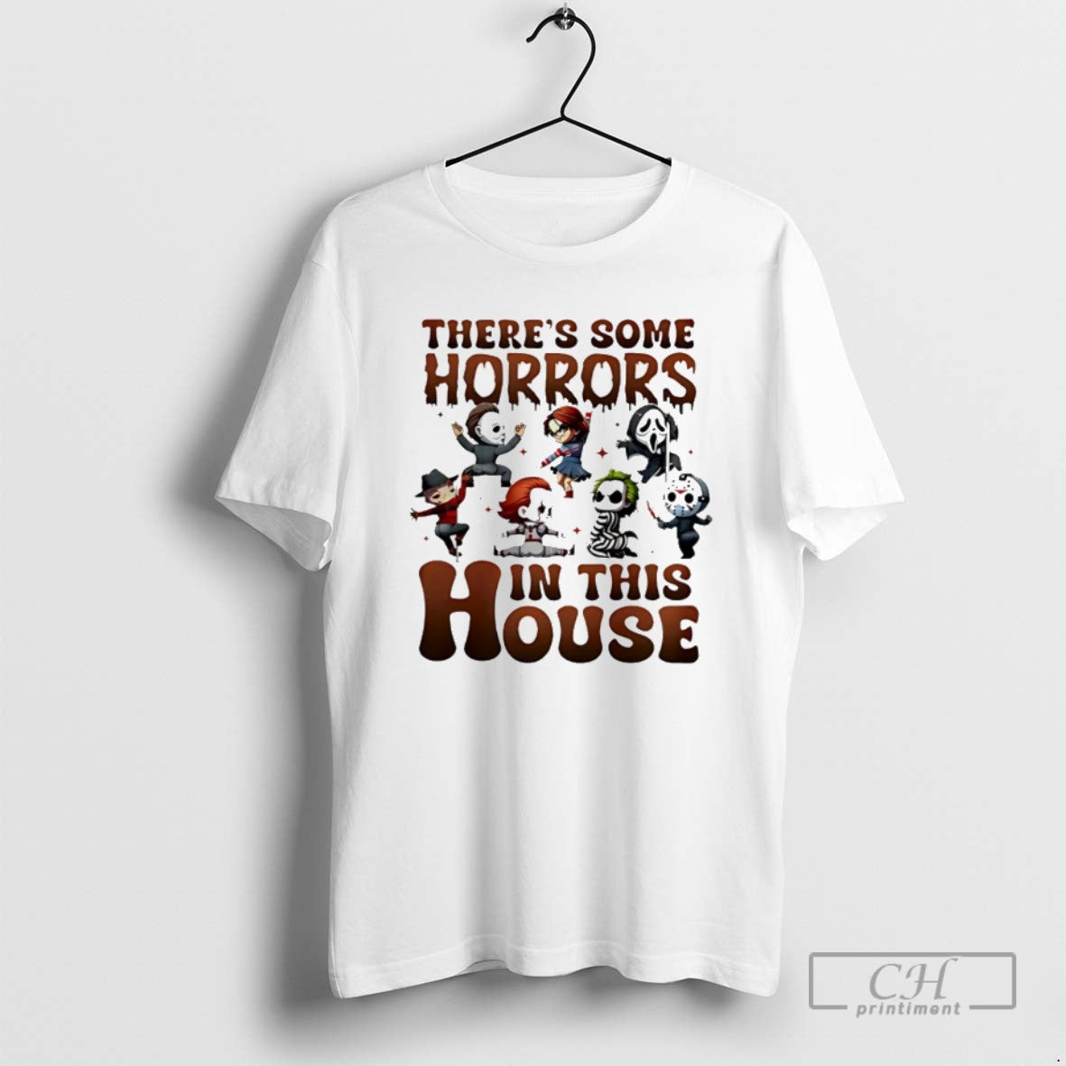 Theres Some Horrors In This House Characters - Adult & Kids T-Shirts, Sweatshirts & Hoodies apparel design preview 1