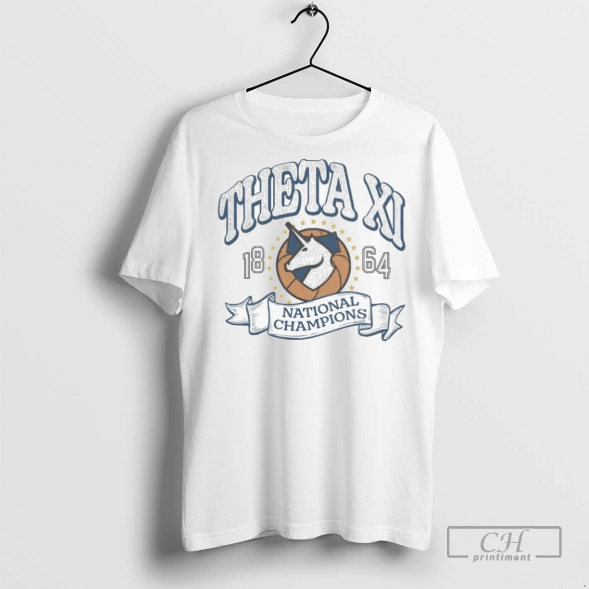 Theta Xi National Champions 1864 - Adult & Kids T-Shirts, Sweatshirts & Hoodies apparel design preview 1