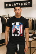 They Hate U.S. Cuz Ain't Washington - Adult & Kids T-Shirts, Sweatshirts & Hoodies apparel design preview 1