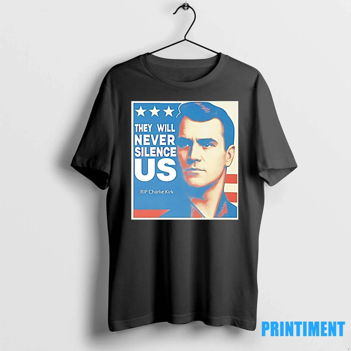 They Will Never Silence Charlie Kirk Sweater - Adult & Kids T-Shirts, Sweatshirts & Hoodies apparel design preview 1