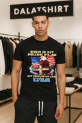 This Is My Pride Flag Pronouns Are USA Eagle Cross - Adult & Kids T-Shirts, Sweatshirts & Hoodies apparel design preview 1