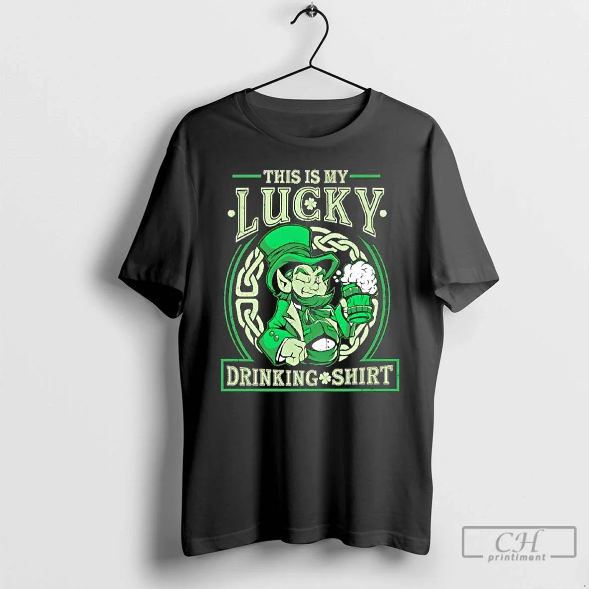 This Is My Lucky Drinking - Adult & Kids T-Shirts, Sweatshirts & Hoodies apparel design preview 1