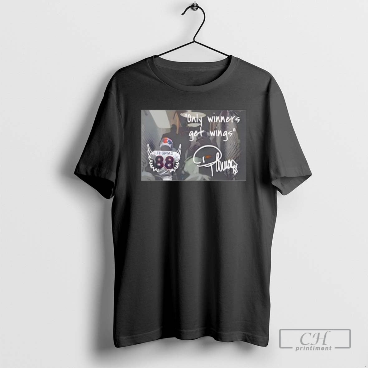 Thomas 88 Only Winners Get Wings - Adult & Kids T-Shirts, Sweatshirts & Hoodies apparel design preview 1