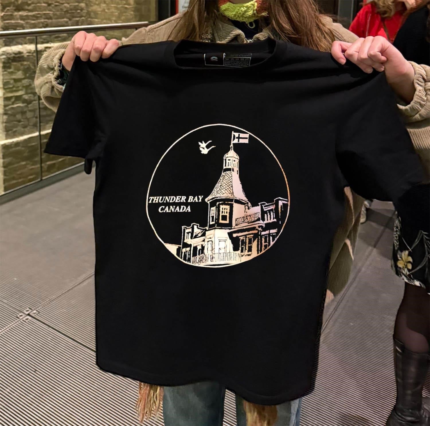 Thunder Bay Canada Pagoda Architecture - Adult & Kids T-Shirts, Sweatshirts & Hoodies apparel design preview 2
