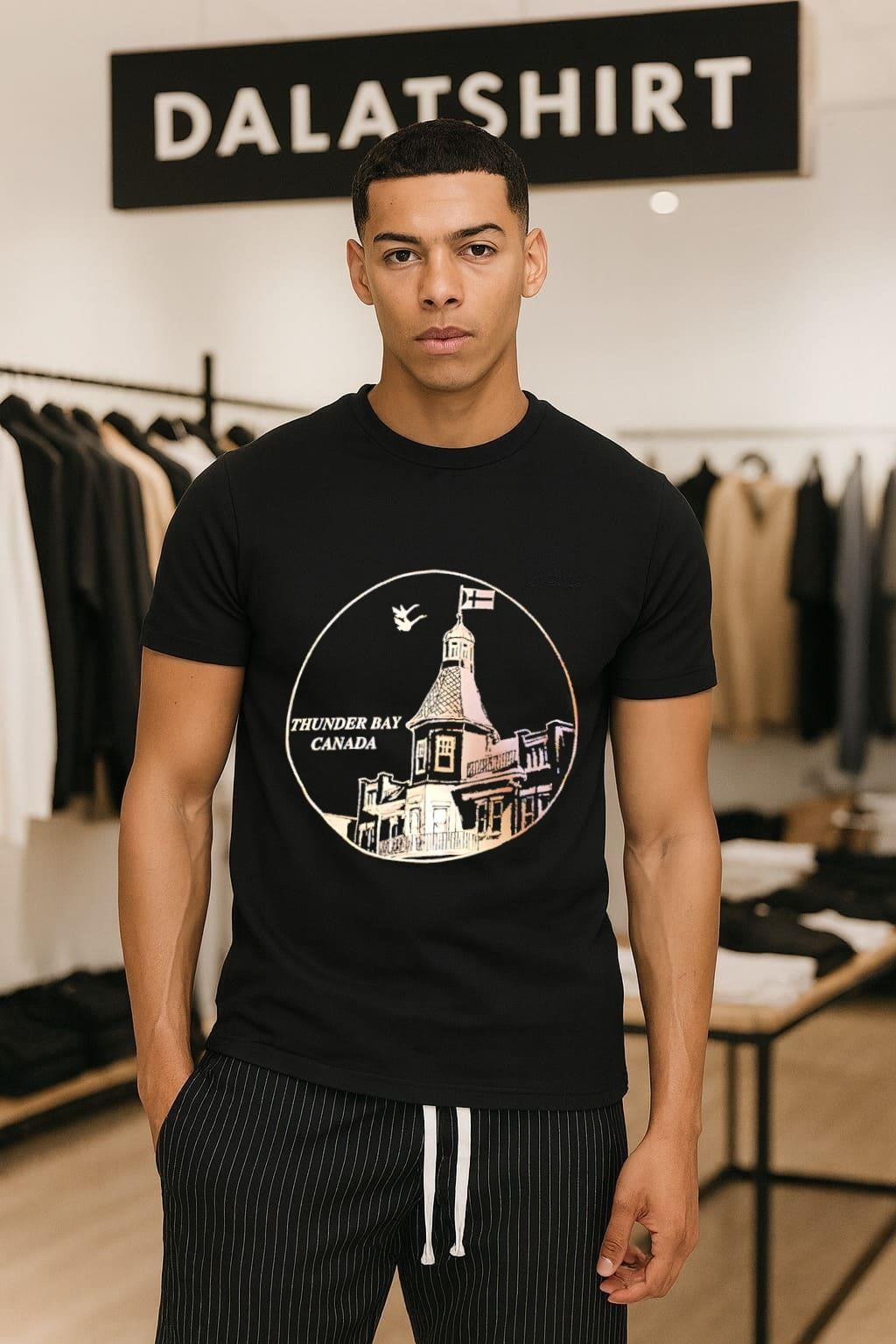 Thunder Bay Canada Pagoda Architecture - Adult & Kids T-Shirts, Sweatshirts & Hoodies apparel design preview 1