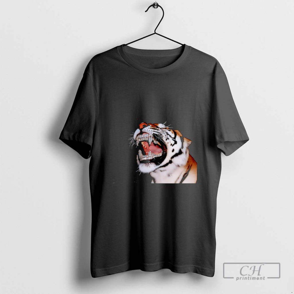 Tiger With Grillz Teeth - Adult & Kids T-Shirts, Sweatshirts & Hoodies apparel design preview 1