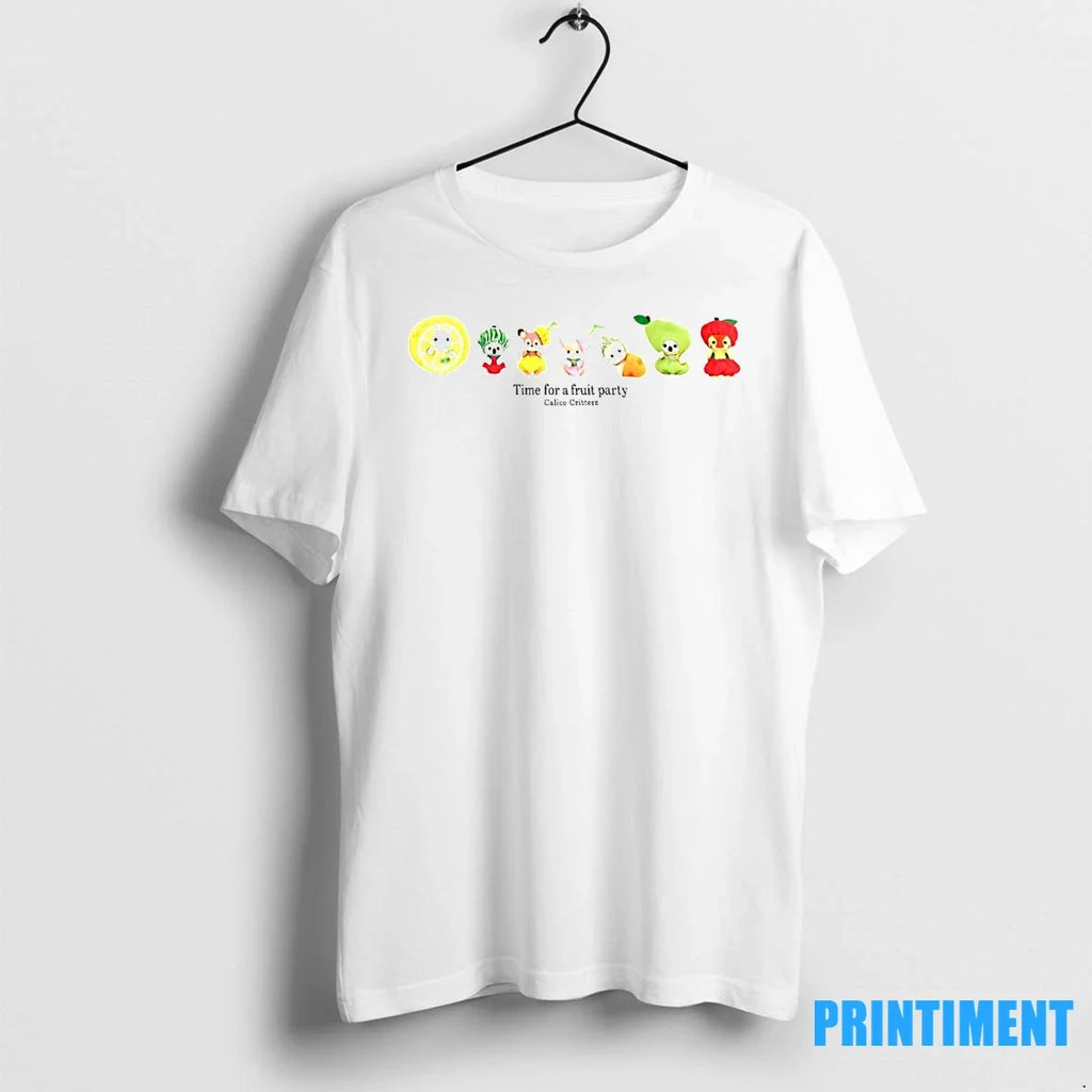 Time For A Fruit Party Calico Critters Sweater - Adult & Kids T-Shirts, Sweatshirts & Hoodies apparel design preview 1