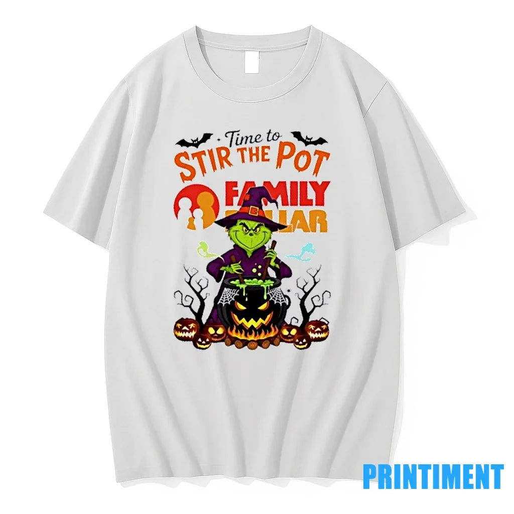 Time To Stir The Pot Family Dollar X Grinch Happy - Adult & Kids T-Shirts, Sweatshirts & Hoodies apparel design preview 1