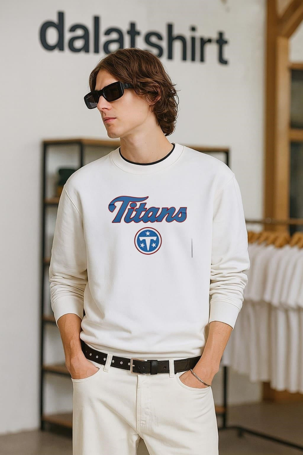 Titans Stars Circle - Adult & Kids T-Shirts, Sweatshirts & Hoodies apparel design preview 2