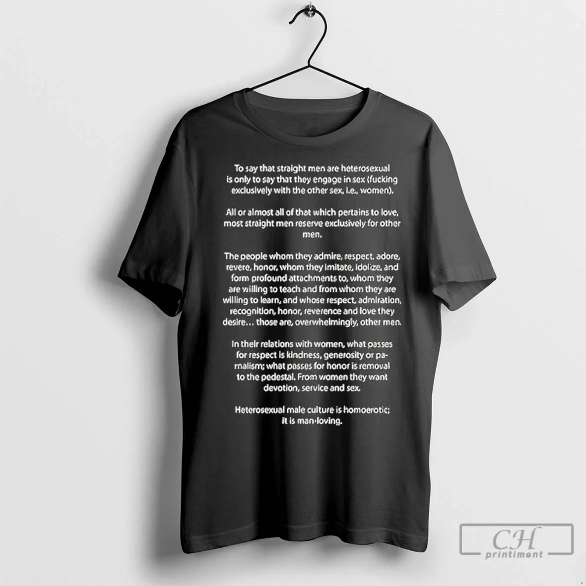To Say That Straight Men Are Heterosexual - Adult & Kids T-Shirts, Sweatshirts & Hoodies apparel design preview 1