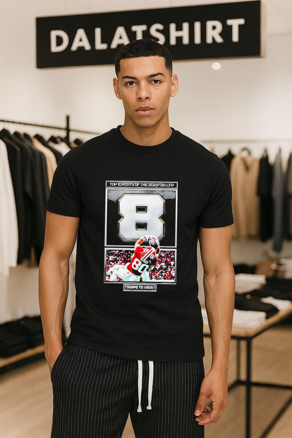 10 Plays of the 2025-26 CFP number 8 football - Adult & Kids T-Shirts, Sweatshirts & Hoodies apparel design preview 1