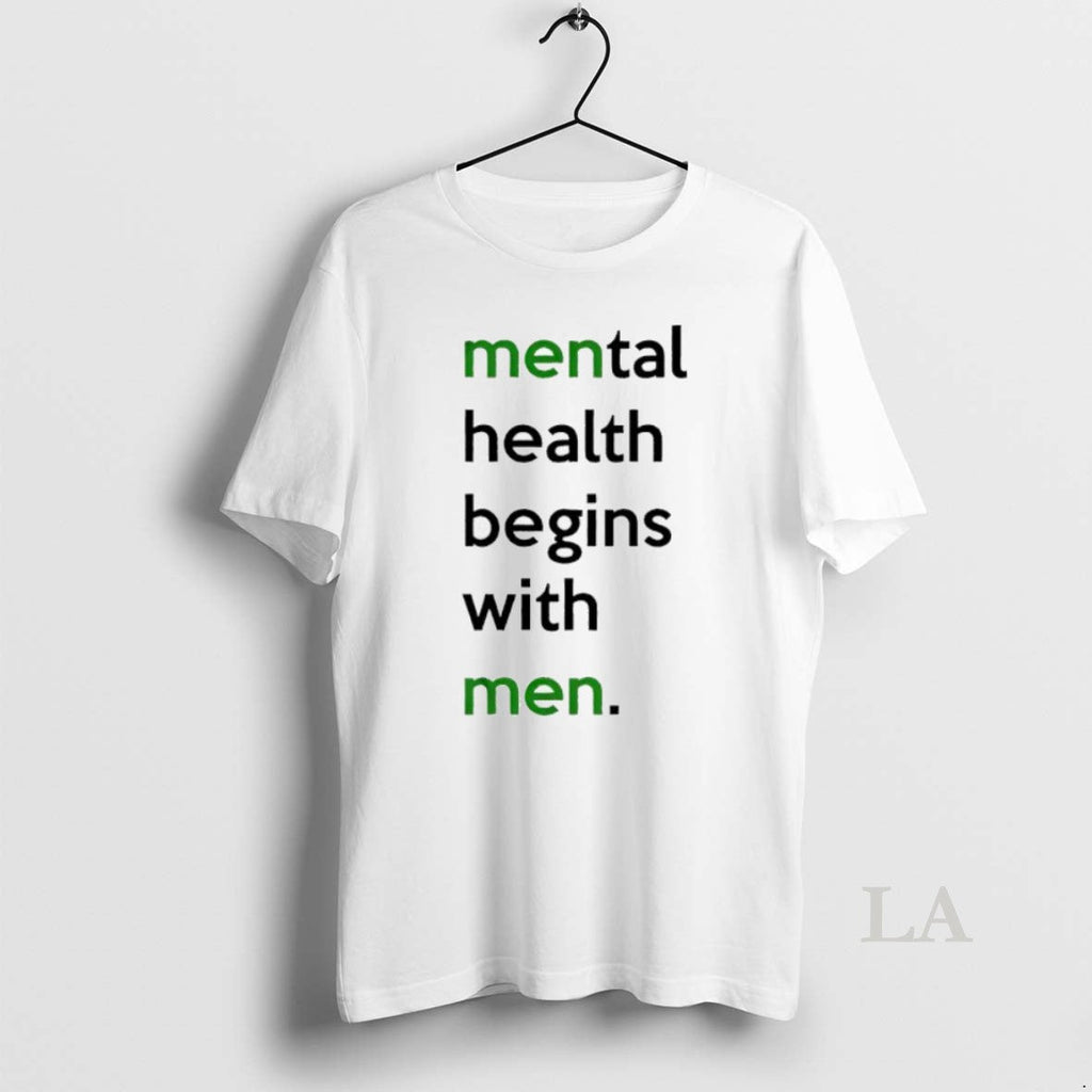 Top Mental Health Begins With Men - Adult & Kids T-Shirts, Sweatshirts & Hoodies apparel design preview 1