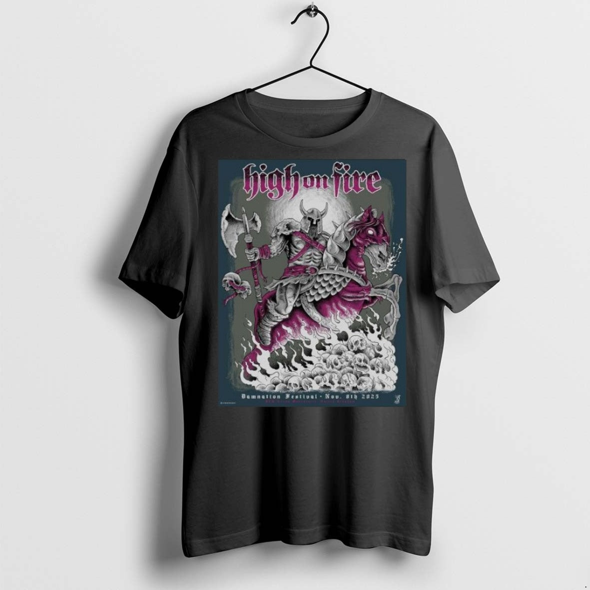 Top Premium High On Fire Damnation Festival Event In - Adult & Kids T-Shirts, Sweatshirts & Hoodies apparel design preview 1
