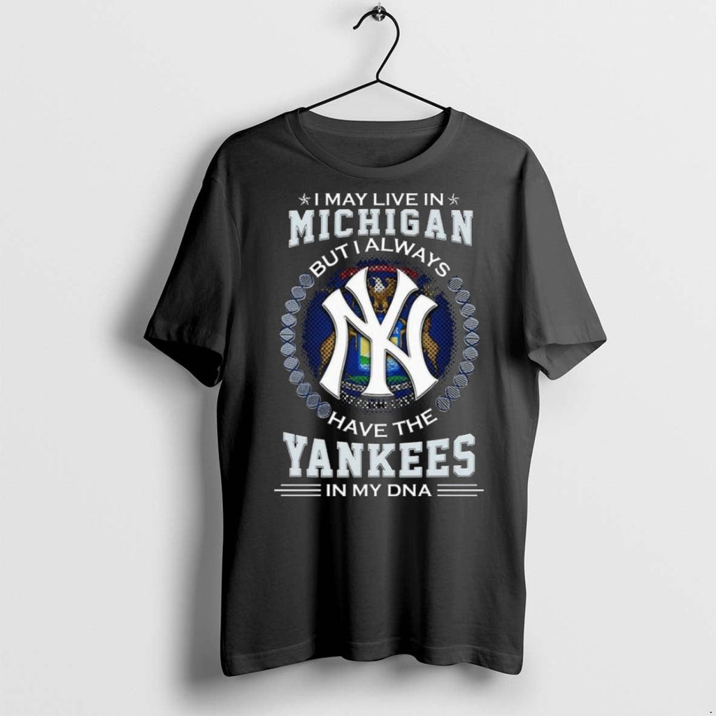 Top Premium I May Live In Michigan But Alway Have The - Adult & Kids T-Shirts, Sweatshirts & Hoodies apparel design preview 1