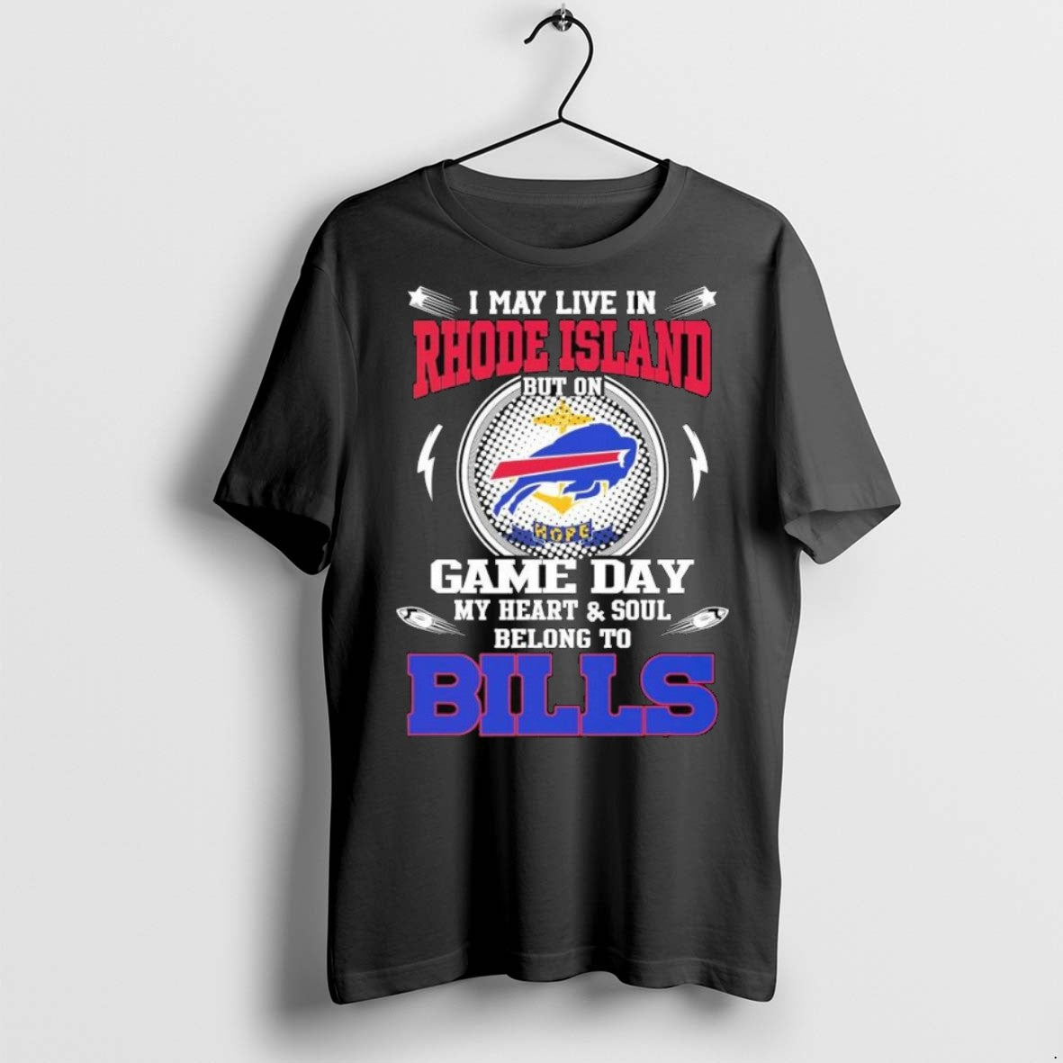 Top Premium I May Live In Rhode Island But On Game - Adult & Kids T-Shirts, Sweatshirts & Hoodies apparel design preview 1