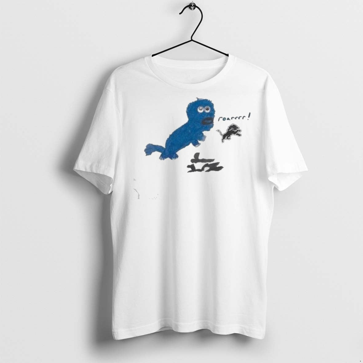 Premium Sam Laporta X Rookie Draw Detroit Lions Roar - Adult & Kids T-Shirts, Sweatshirts & Hoodies apparel design preview 1