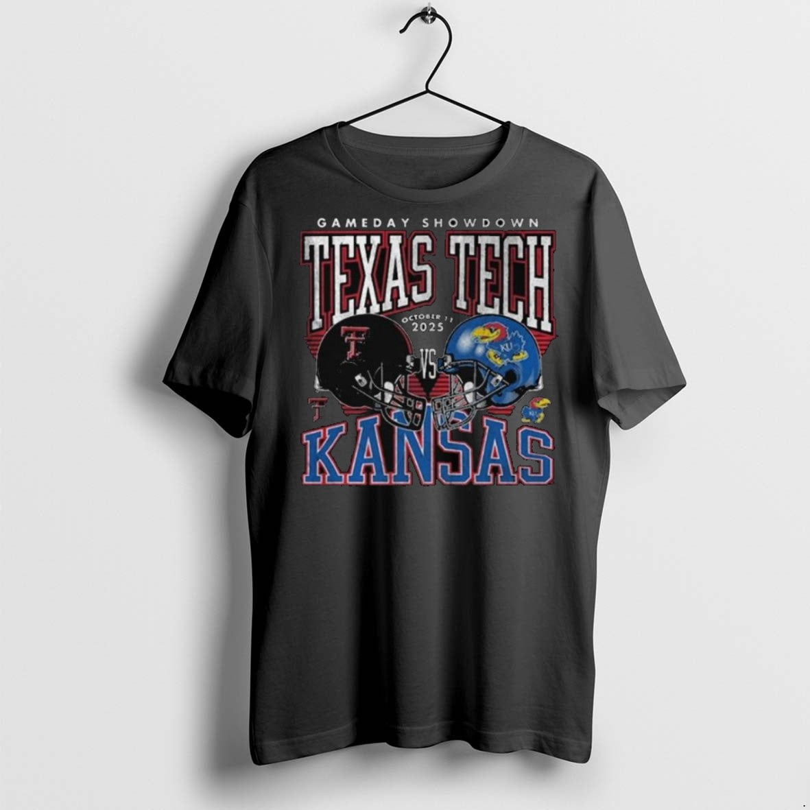 Top Premium Texas Tech Red Raiders Vs Kansas Jayhawks - Adult & Kids T-Shirts, Sweatshirts & Hoodies apparel design preview 1