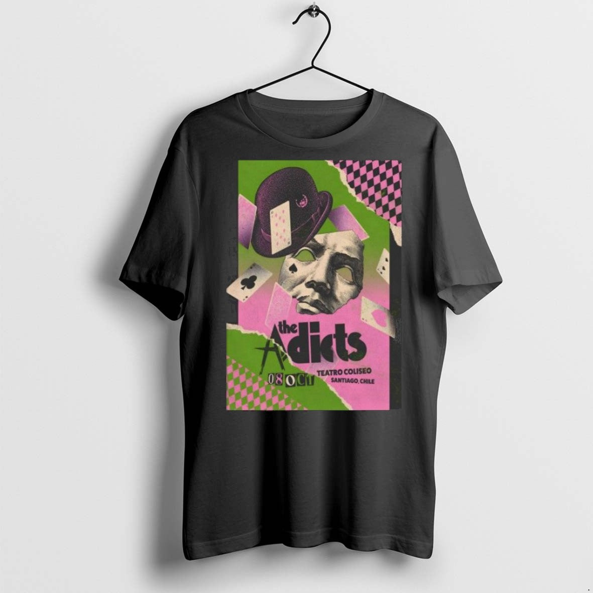 Premium The Adicts Santiago Tour On October 8 2025 - Adult & Kids T-Shirts, Sweatshirts & Hoodies apparel design preview 1