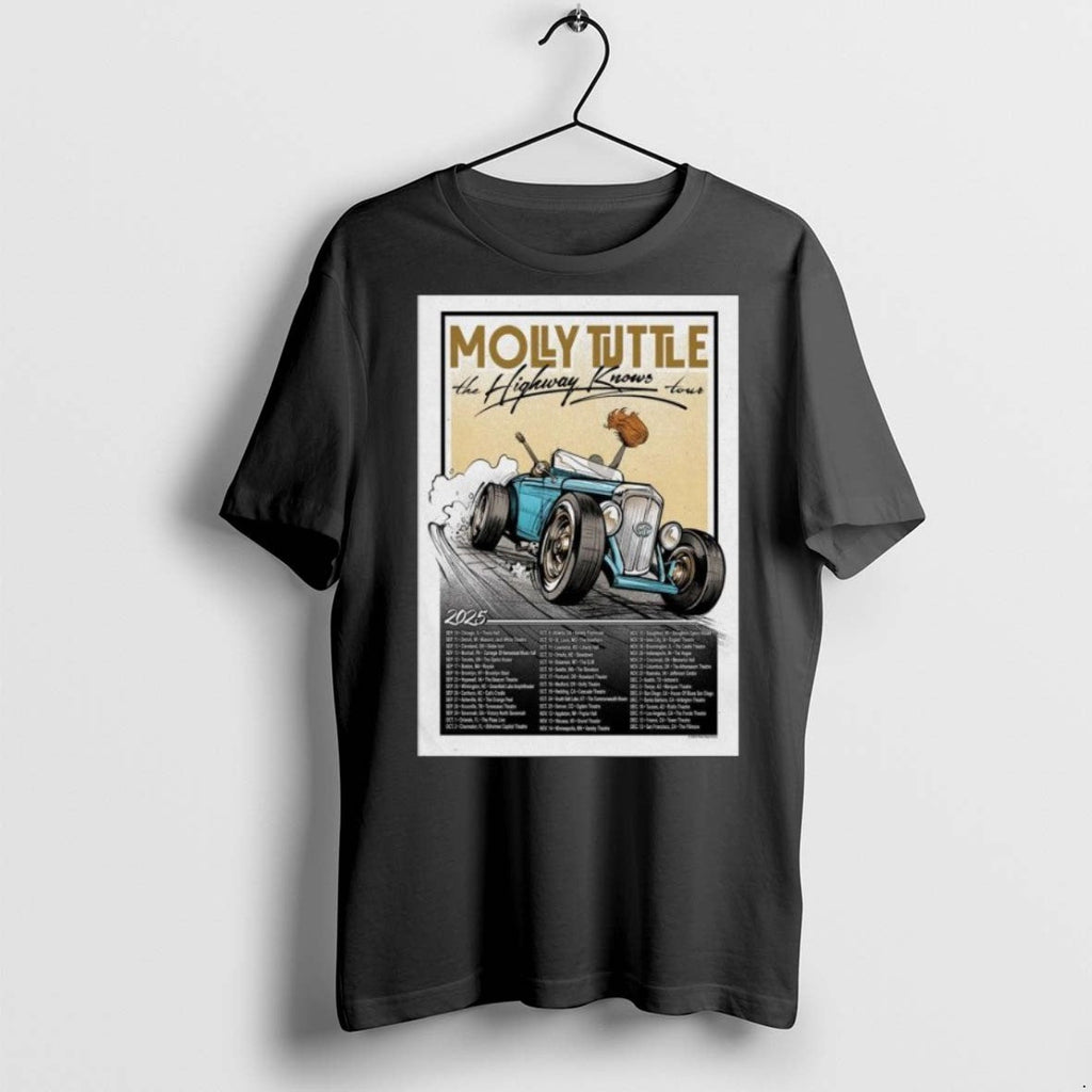 Premium The Highway Knows Tour 2025 Molly Tuttle Long - Adult & Kids T-Shirts, Sweatshirts & Hoodies apparel design preview 1