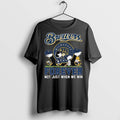 Top Premium The Peanuts Walking X Milwaukee Brewers - Adult & Kids T-Shirts, Sweatshirts & Hoodies apparel design preview 1